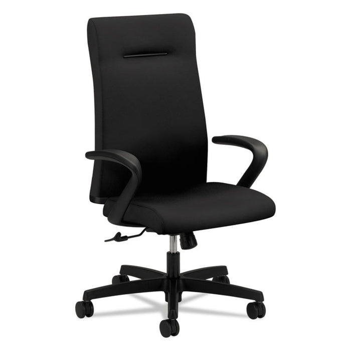 Ignition Series Executive High-Back Chair, Supports up to 300 lbs., Black Seat/Black Back, Black Base