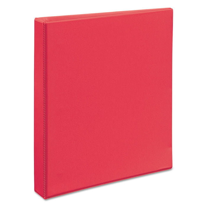 Durable View Binder with DuraHinge and Slant Rings, 3 Rings, 1" Capacity, 11 x 8.5, Coral