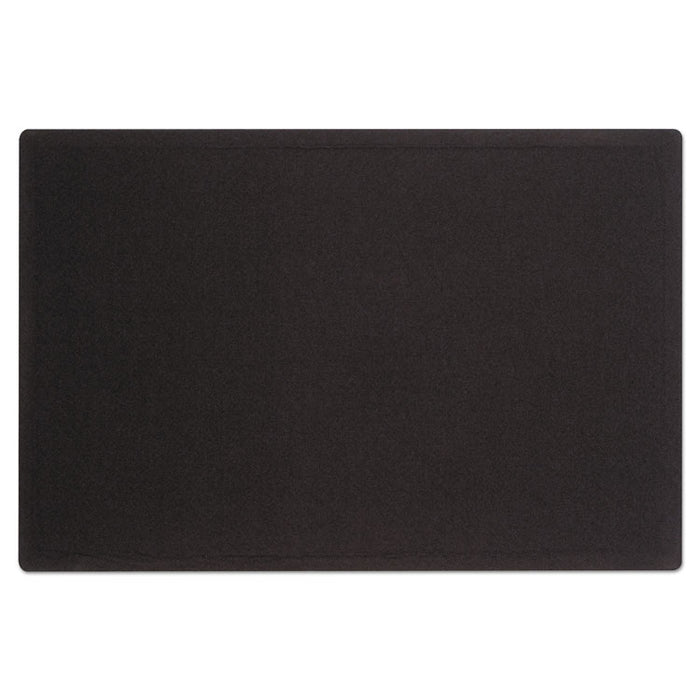 Oval Office Fabric Bulletin Board, 48 x 36, Black