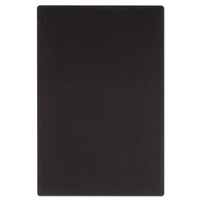 Oval Office Fabric Bulletin Board, 48 x 36, Black