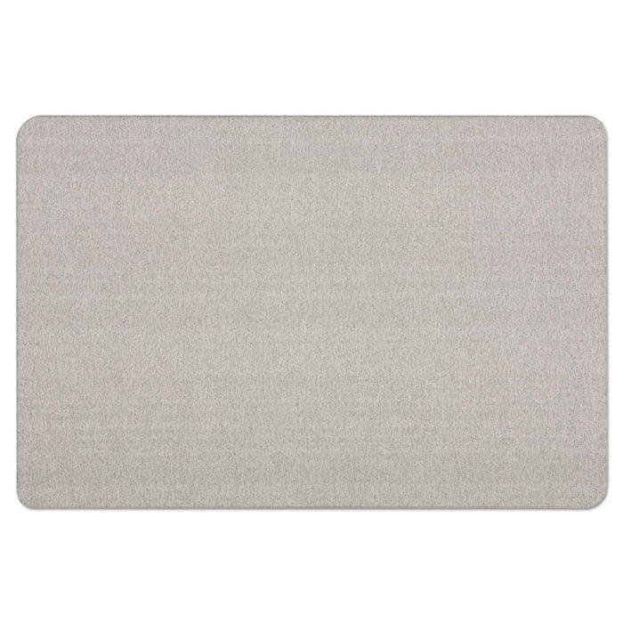Oval Office Fabric Bulletin Board, 48 x 36, Gray