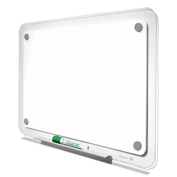 iQ Total Erase Board, 23 x 16, White, Clear Frame