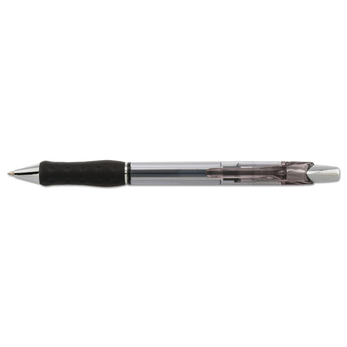 R.S.V.P. Super RT Retractable Ballpoint Pen, 0.7mm, Black Ink/Barrel, Dozen