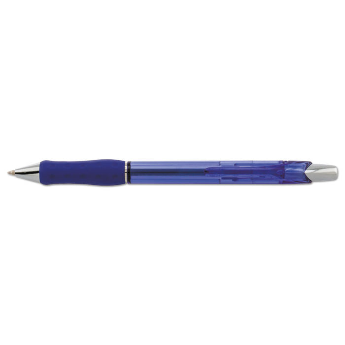 R.S.V.P. Super RT Ballpoint Pen, Retractable, Medium 0.7 mm, Blue Ink, Blue Barrel, Dozen