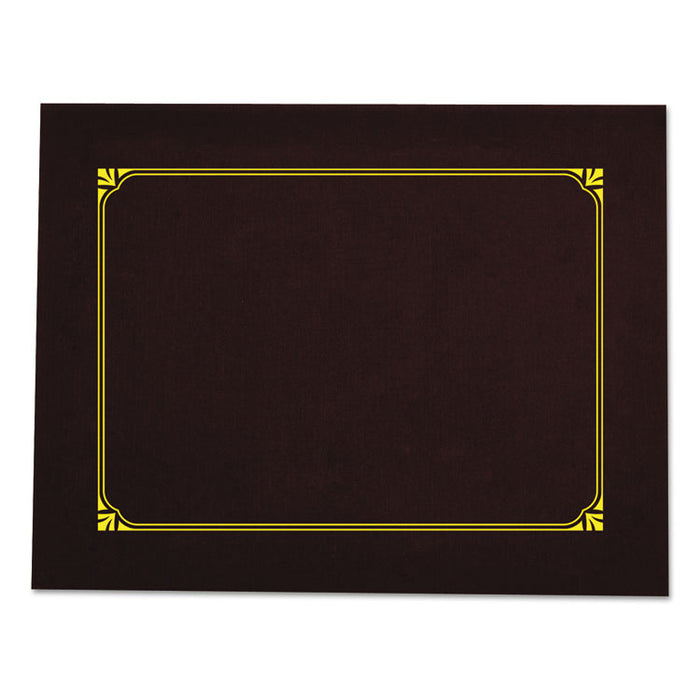 Certificate/Document Cover, 8 1/2 x 11 / 8 x 10 / A4, Burgundy, 6/PK