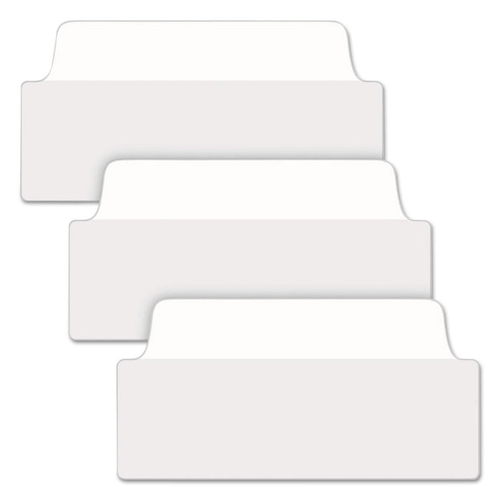 Ultra Tabs Repositionable Tabs, Wide and Slim: 3" x 1.5", 1/3-Cut, White, 24/Pack