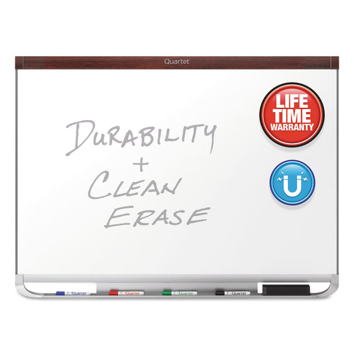 Prestige 2 DuraMax Magnetic Porcelain Whiteboard, 96 x 48, Mah. Frame