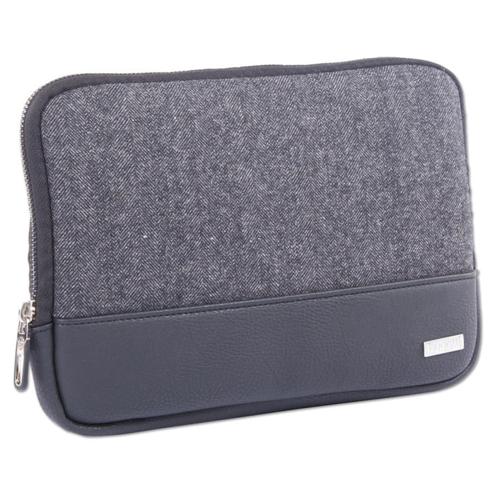 Matt Tablet Sleeve, 7.5" x 0.75" x 7.5", Polyester, Black/Gray