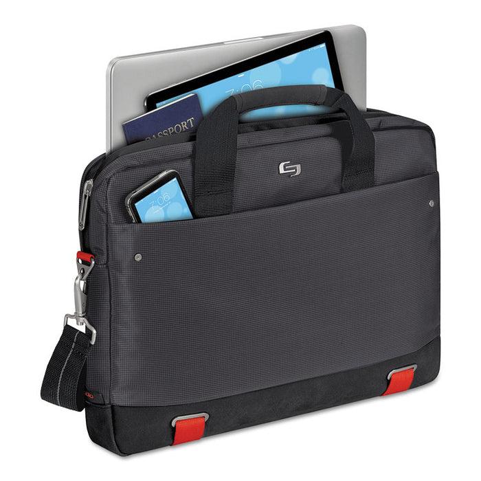 Envoy Brief, Fits Devices Up to 15.6", Polyester, 18 x 2.5 x 13, Black