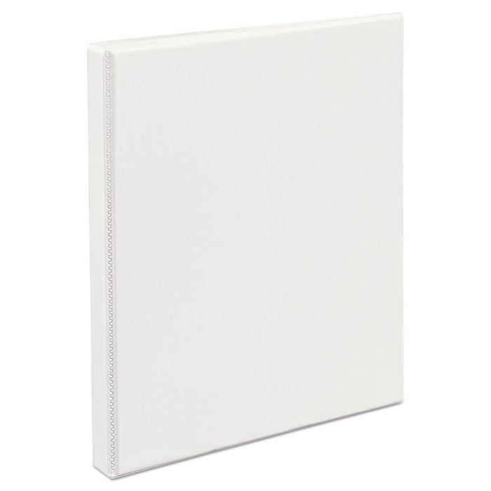 Heavy-Duty Non Stick View Binder with DuraHinge and Slant Rings, 3 Rings, 0.5" Capacity, 11 x 8.5, White, (5234)