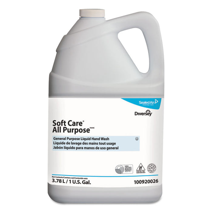 Soft Care All Purpose Liquid, Gentle Floral, 1 gal Bottle, 4/Carton