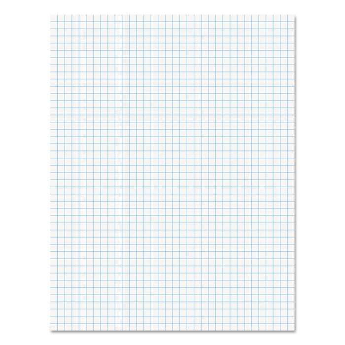 Quadrille-Rule Glue Top Pads, Quadrille Rule (4 sq/in), 50 White 8.5 X 11 Sheets, Dozen