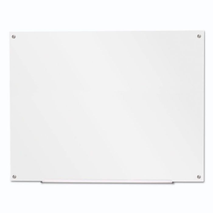 Frameless Glass Marker Board, 48" x 36", White
