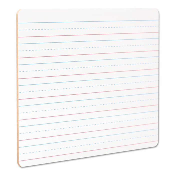 Lap/Learning Dry-Erase Board, Lined, 11 3/4" x 8 3/4", White, 6/Pack