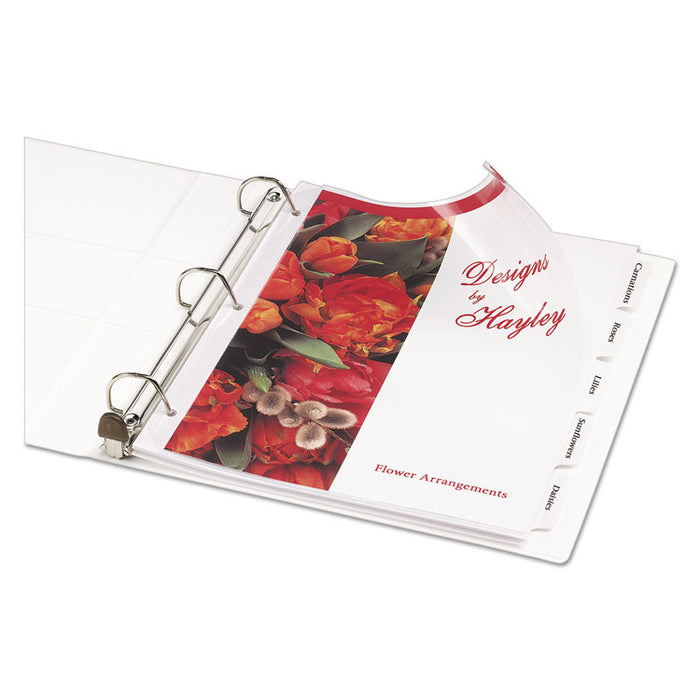 Heavy-Duty View Binder with DuraHinge, One Touch EZD Rings and Extra-Wide Cover, 3 Rings, 3" Capacity, 11 x 8.5, White