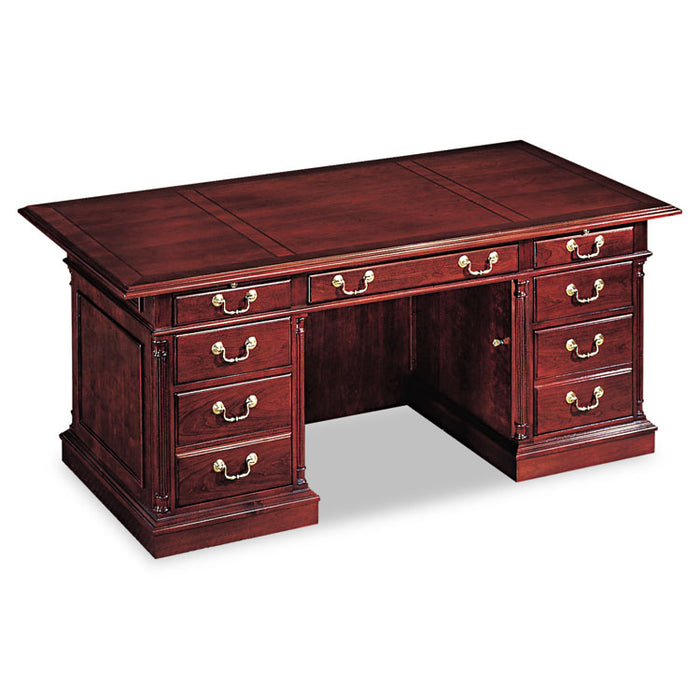 Keswick Collection Executive Double Pedestal Desk, 72w x 36d x 30h, Cherry