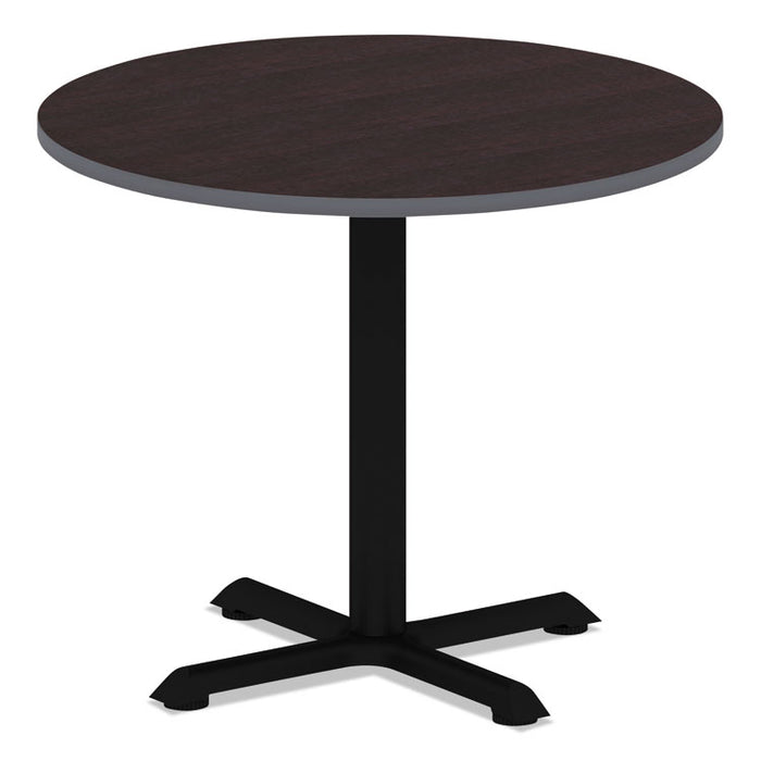 Reversible Laminate Table Top, Round, 35 3/8w x 35 3/8d, Espresso/Walnut