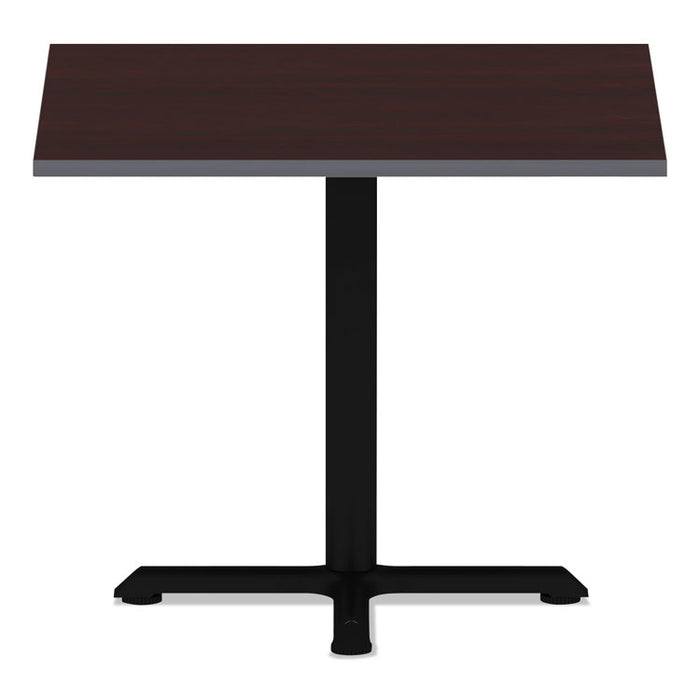 Reversible Laminate Table Top, Square, 35.38w x 35.38d, Medium Cherry/Mahogany