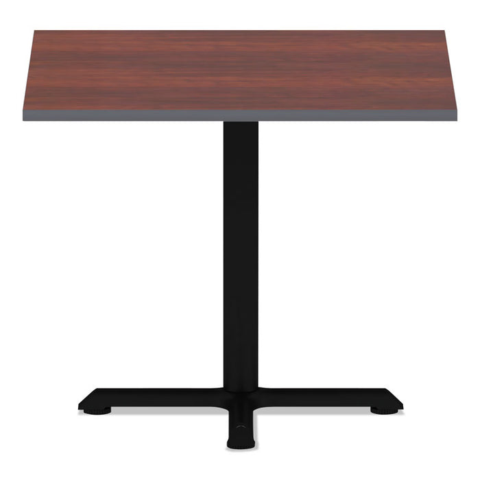 Reversible Laminate Table Top, Square, 35.38w x 35.38d, Medium Cherry/Mahogany