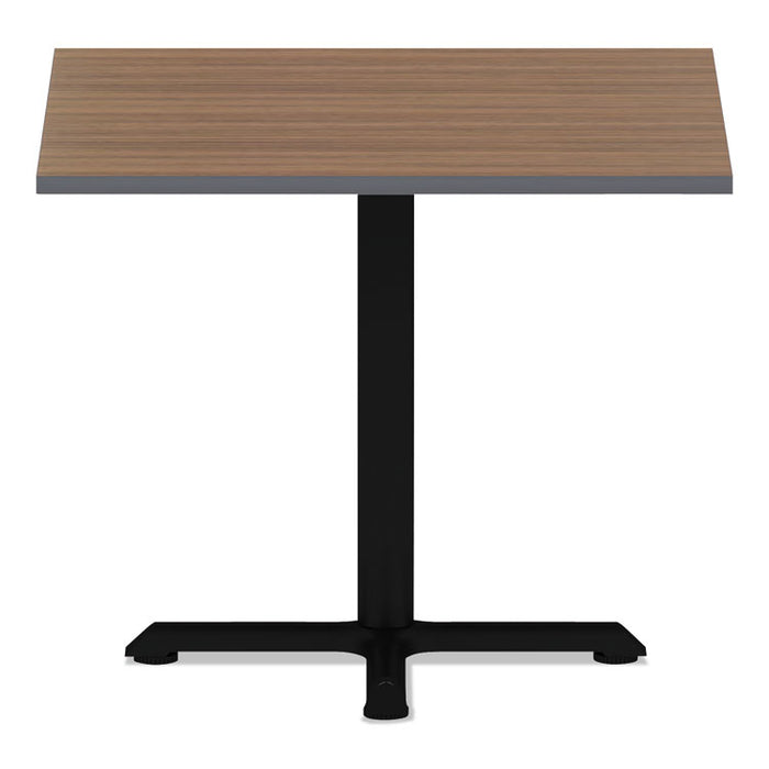 Reversible Laminate Table Top, Square, 35.38w x 35.38d, Espresso/Walnut