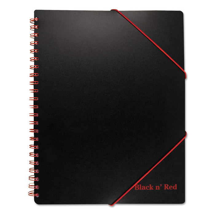 Black n Red A4+ Filing Notebook, Wide/Legal Rule, Black, 11.68 x 8.25, 80 Sheets