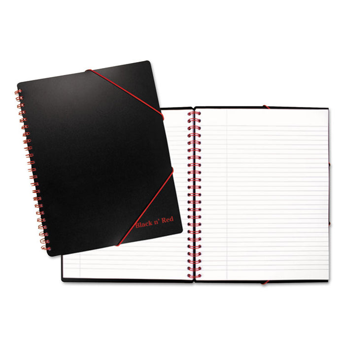 Black n Red A4+ Filing Notebook, Wide/Legal Rule, Black, 11.68 x 8.25, 80 Sheets