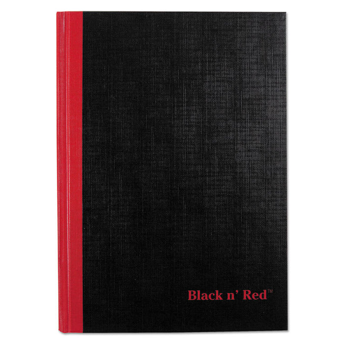 Hardcover Casebound Notebook, SCRIBZEE Compatible, 1 Subject, Wide/Legal Rule, Black Cover, 8.25 x 5.63, 96 Sheets