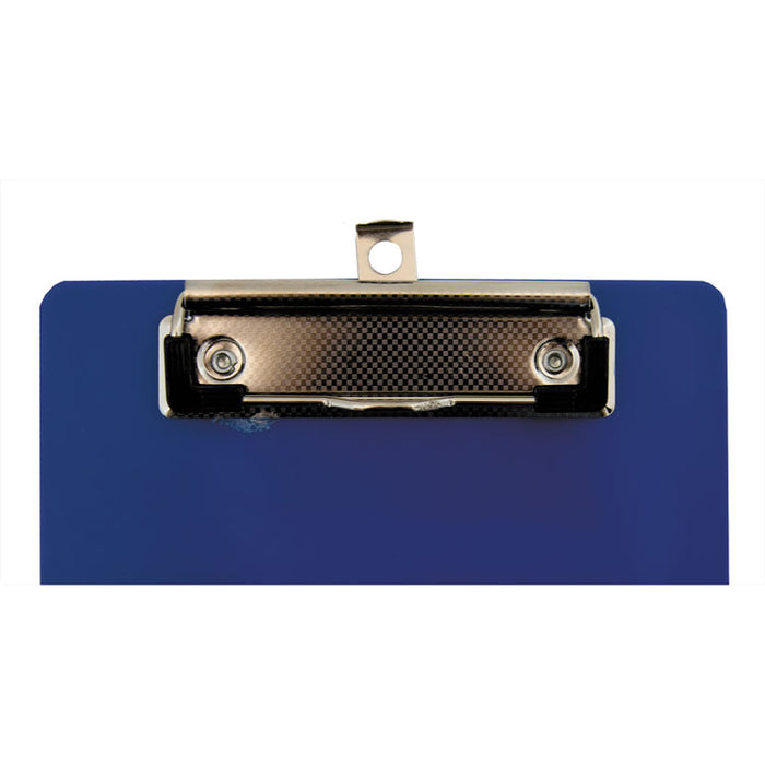 Plastic Clipboard, 1/2" Capacity, 6 x 9 Sheets, Blue