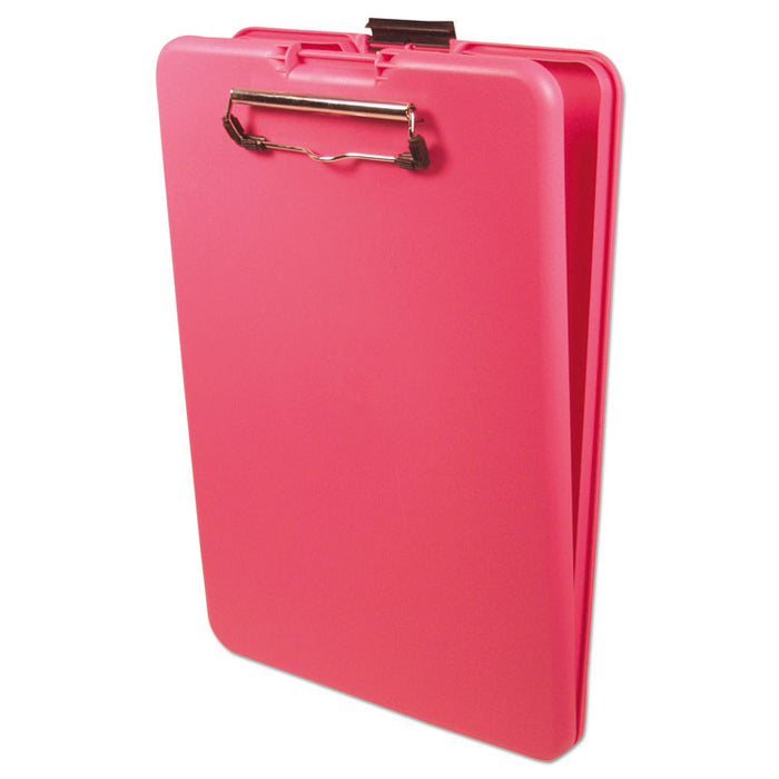 SlimMate Storage Clipboard, 1/2" Clip Capacity, Holds 8 1/2 x 11 Sheets, Pink