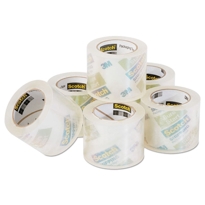 Sure Start Packaging Tape for DP1000 Dispensers, 1.5" Core, 1.88" x 75 ft, Clear, 6/Pack