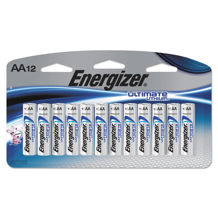 Ultimate Lithium AA Batteries, 1.5V, 12/Pack