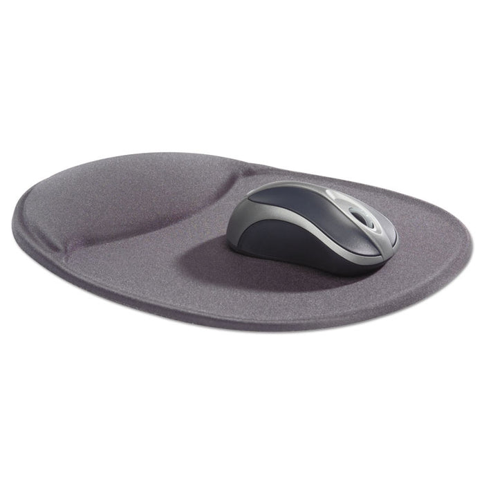 Mouse Pad with Wrist Rest, Memory Foam, Non-Skid, 8-3/4 x 10-3/4 x 1-1/4, Slate