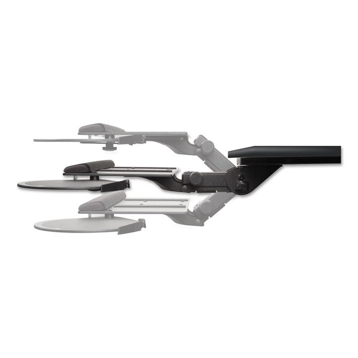 Leverless Lift N Lock Keyboard Tray, 19w x 10d, Black