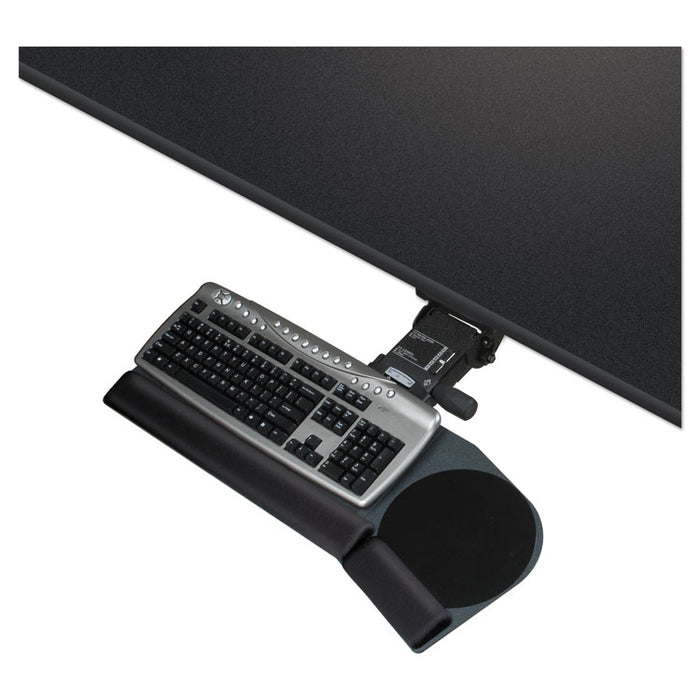 Lever Less Lift N Lock California Keyboard Tray, 28 x 10, Black