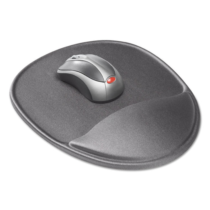 Mouse Pad with Wrist Rest, Memory Foam, Non-Skid, 8-3/4 x 10-3/4 x 1-1/4, Slate