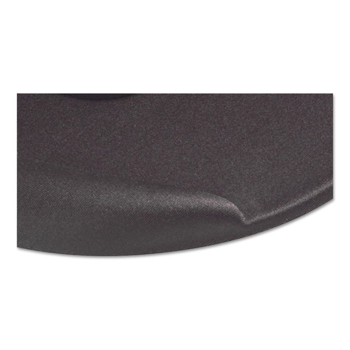 Mouse Pad, Memory Foam, Non-Skid Base, 8 x 8 x 3/4, Black