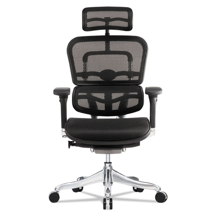Ergohuman Elite High-Back Chair, , Black Seat/Black Back, Black Base