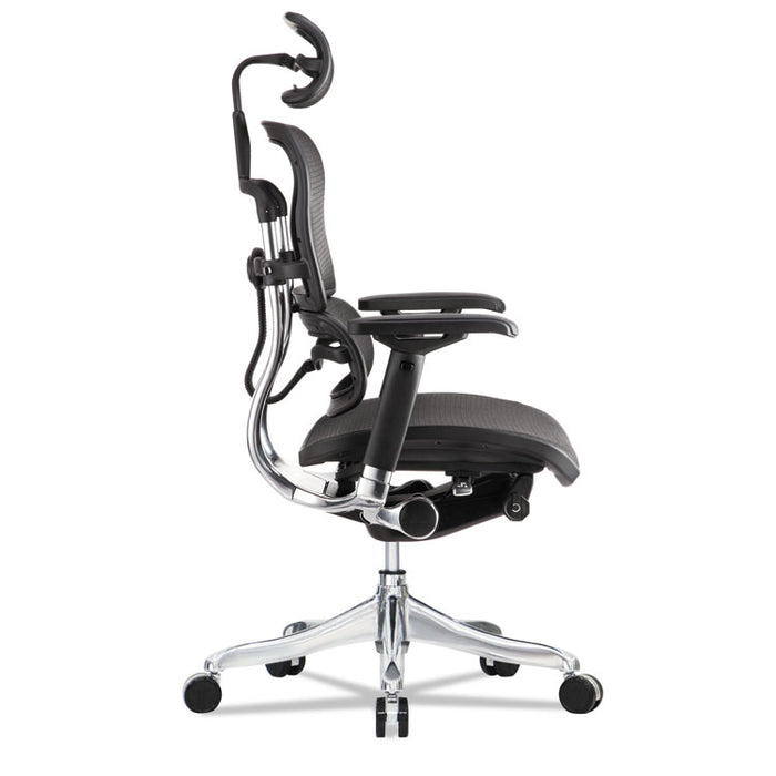 Ergohuman Elite High-Back Chair, , Black Seat/Black Back, Black Base