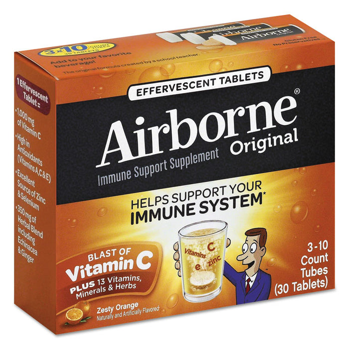 Immune Support Effervescent Tablet, Orange, 30 Box, 72 Boxes/Carton
