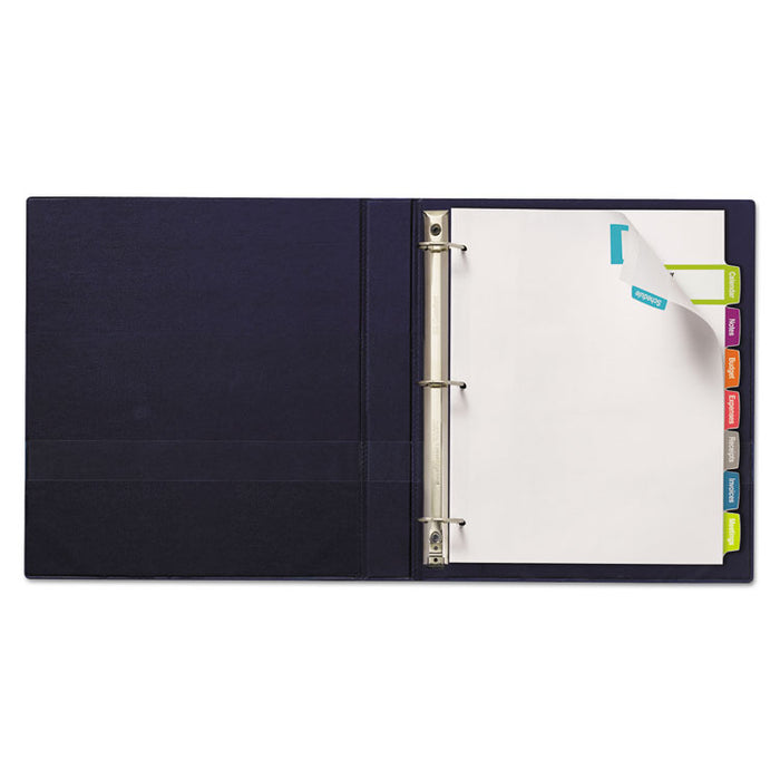 Big Tab Printable Large White Label Tab Dividers, 8-Tab, Letter, 20 per pack