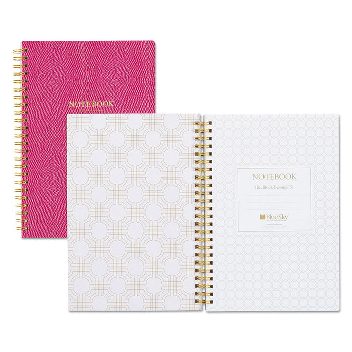 Notebook, 1 Subject, College Rule, Berry Cover, 8.5 x 5.75, 80 Sheets
