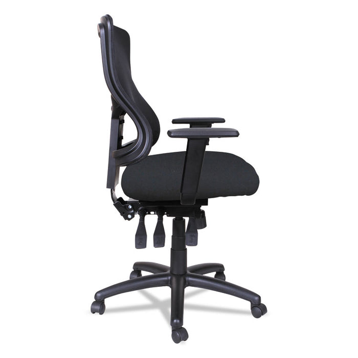Alera Elusion II Series Mesh Mid-Back Multi-Function with Seat Slide Chair, Supports up to 275 lbs, Black Seat/Back/Base