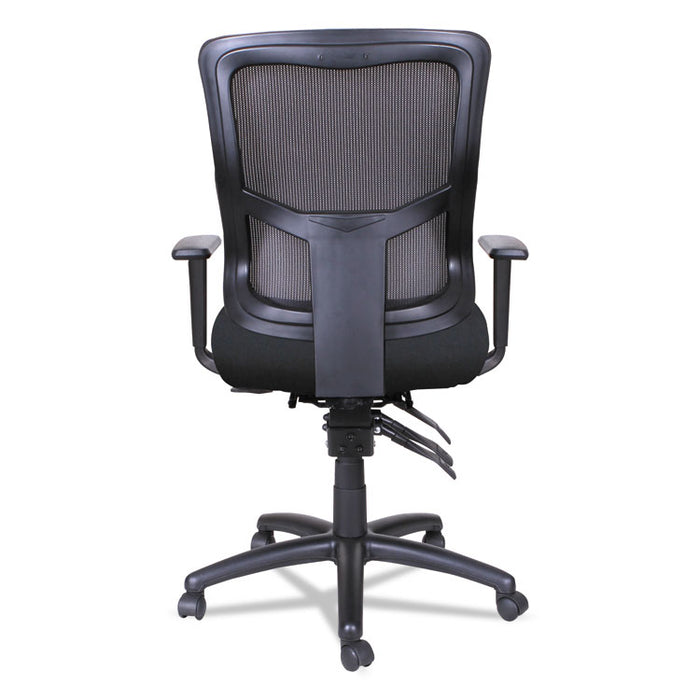 Alera Elusion II Series Mesh Mid-Back Multi-Function with Seat Slide Chair, Supports up to 275 lbs, Black Seat/Back/Base