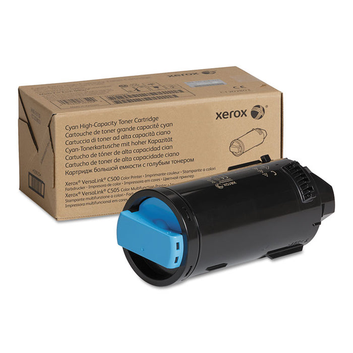 106R04014 High-Yield Toner, 9000 Page-Yield, Cyan, TAA Compliant