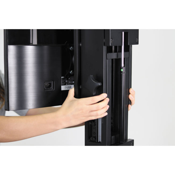 High Rise Standing Desk Workstation, 28w x 23d x 15.5h, Black