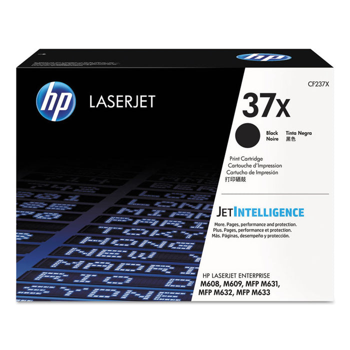 HP 37X, (CF237XG) High Yield Black Original LaserJet Toner Cartridge
