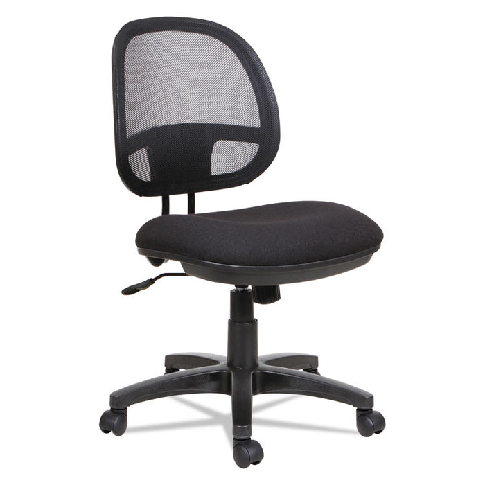 Alera Interval Series Swivel/Tilt Mesh Chair, Supports Up to 275 lb, 18.3" to 23.42" Seat Height, Black