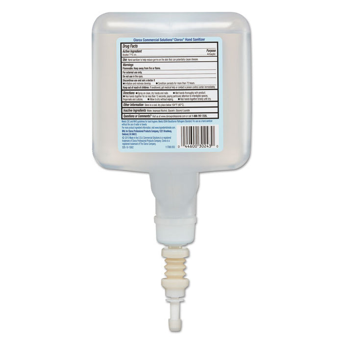Hand Sanitizer Touchless Dispenser Refill, 1 Liter, 4/Carton