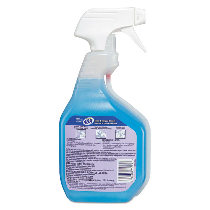 Glass & Surface Cleaner, Spray, 32 oz, 9/Carton