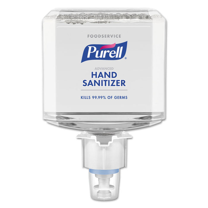 Foodservice Advanced Hand Sanitizer Foam, 1200 mL, For ES6 Dispensers, 2/Carton